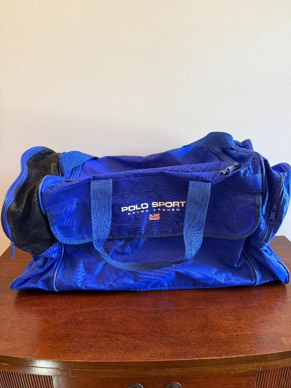 Polo Sport Ralph Lauren Bright Blue Duffle Bag Gym Travel Weekender Overnight Ba